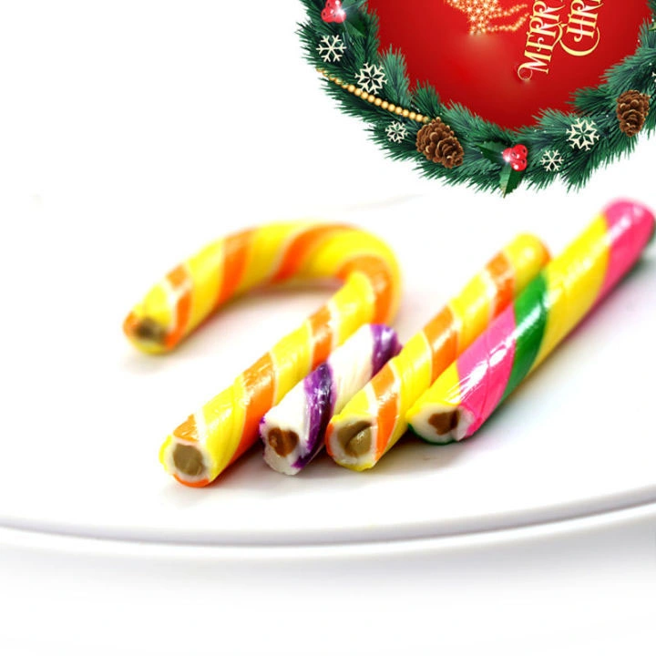 Halal Custom Christmas Series Hard Lollipop Candy Cane