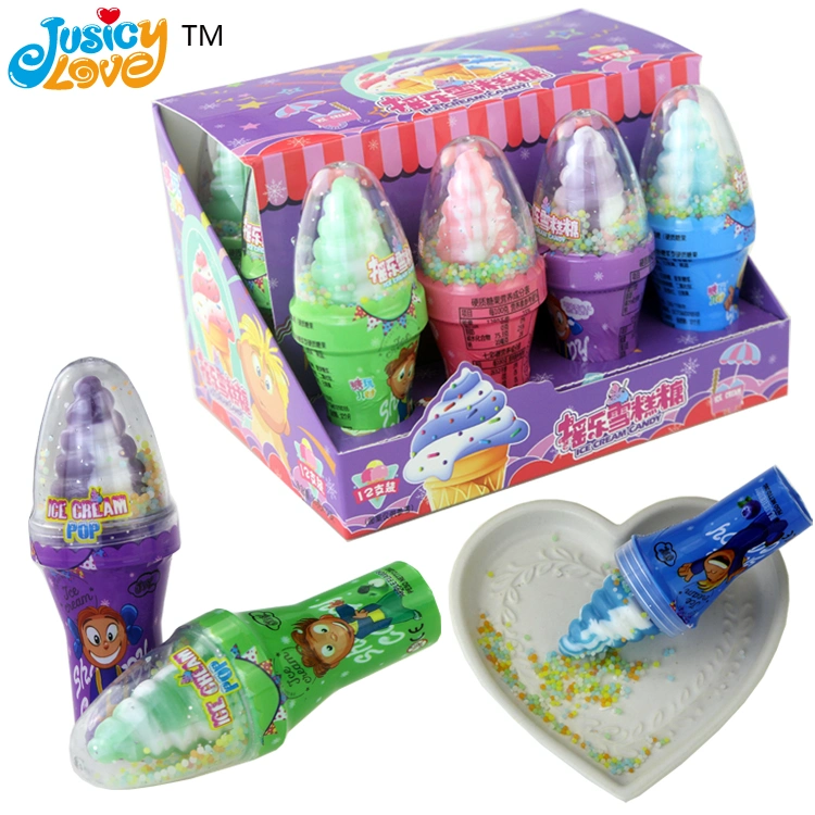 Ice Cream Shape Lollipops Shake Magic Pop Hard Candies Lollipop Candy