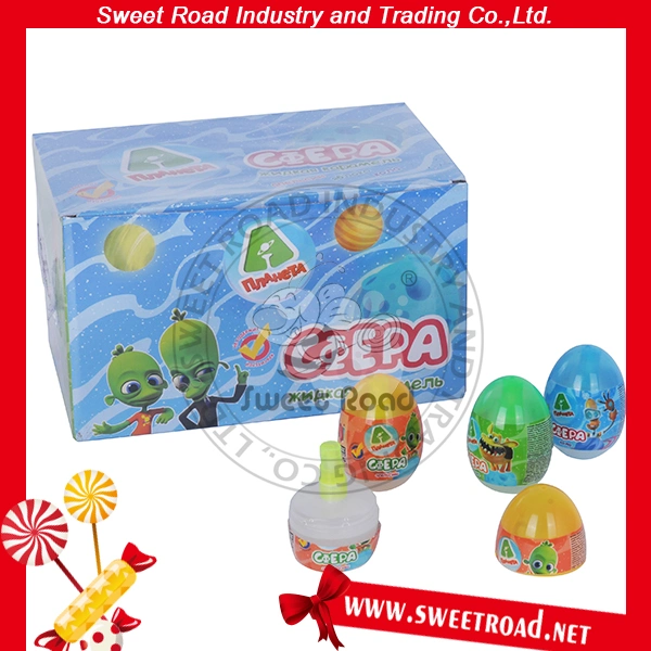 Egg Shaped Sour and Sweet Spray Candy Liquid Candy