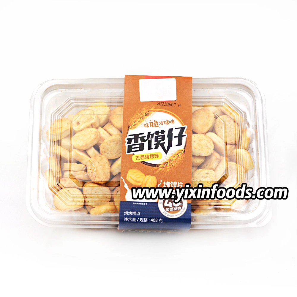 Factory Outlet Yummy Low Fat Brazilian BBQ Flavor Baked Steamed Bun Slices Biscuits