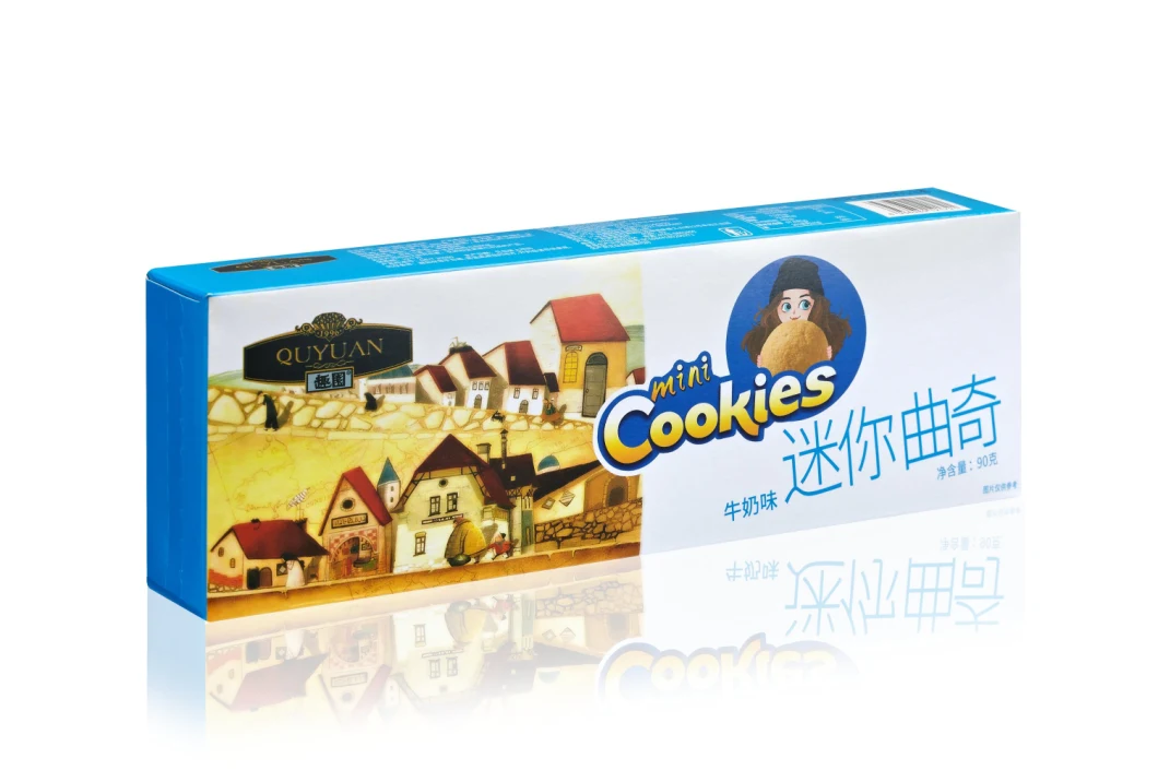 Mini Milk Flavor Cookies Biscuits 90g/Box