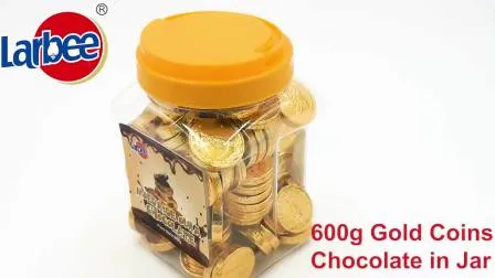 Larbee Factoryの500gゴールドコインジャー入りチョコレート卸売