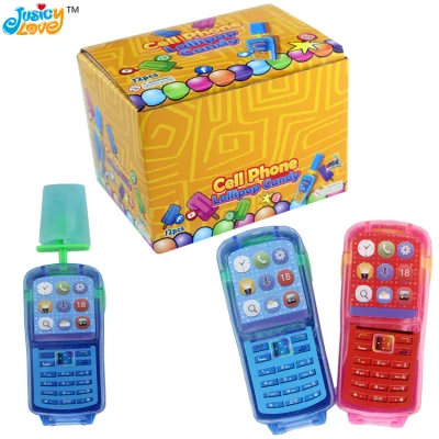 熱い販売の携帯電話の形をしたパーソナライズされたハード キャンディ ロリポップ キャンディ